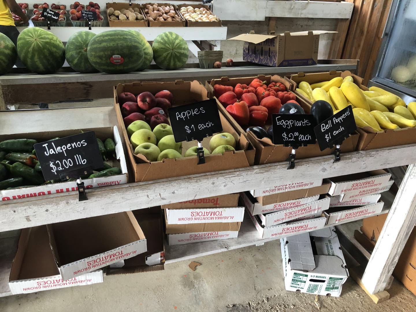 Seasonal veggies and apples